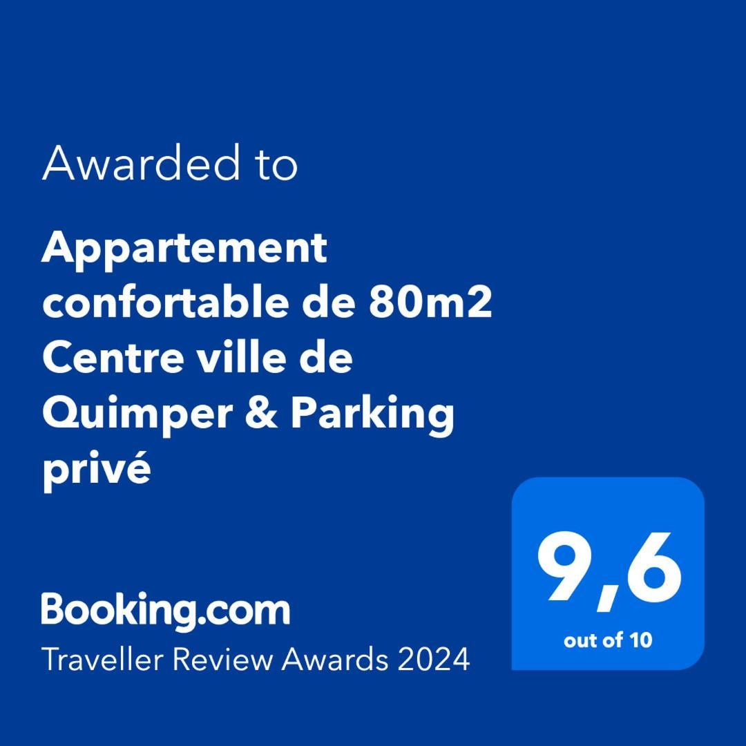 Appartement Confortable De 80M2 Centre Ville De Quimper & Parking Prive Екстер'єр фото